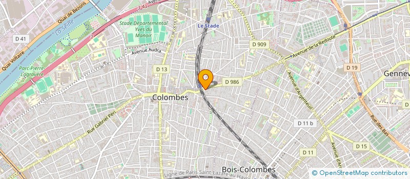 localisation de l'entreprise MADAME RIM HASSEN à COLOMBES