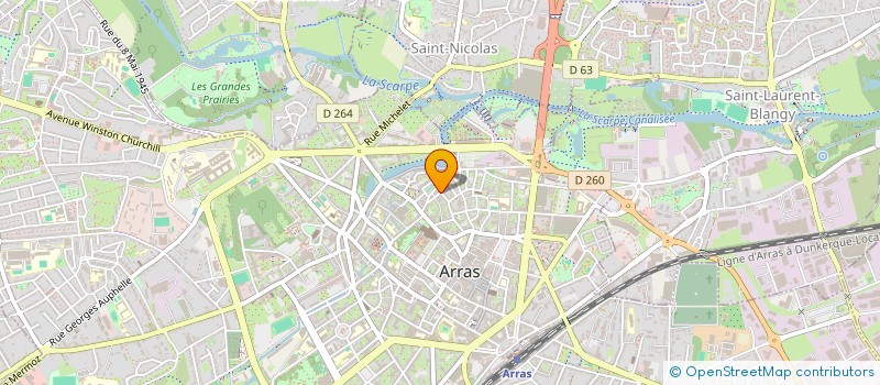 localisation de l'entreprise MADAME RIM HOUARI SELMANI à ARRAS