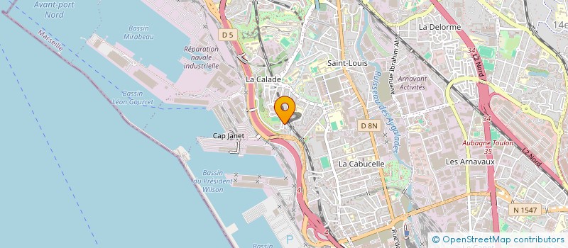 localisation de l'entreprise MADAME RIM ZBIDI à MARSEILLE