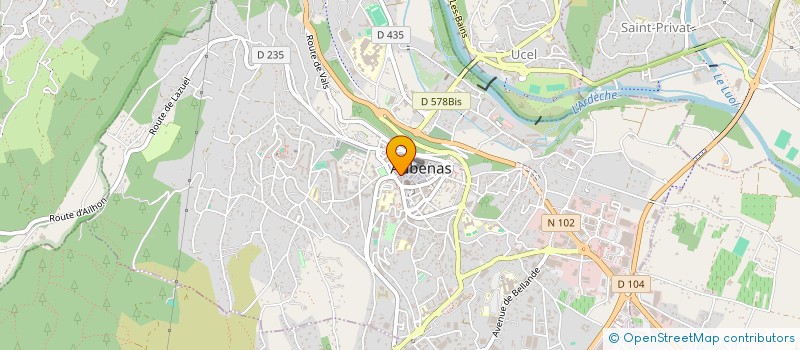 localisation de l'entreprise MADAME RIMA AZIZA à AUBENAS