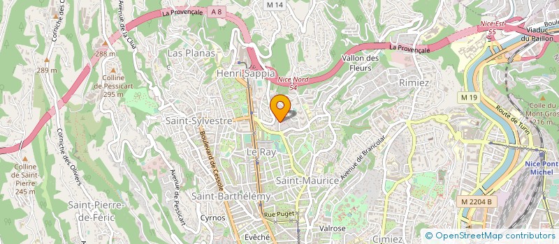 localisation de l'entreprise MADAME RIMA BEKKADA HADDAD à NICE