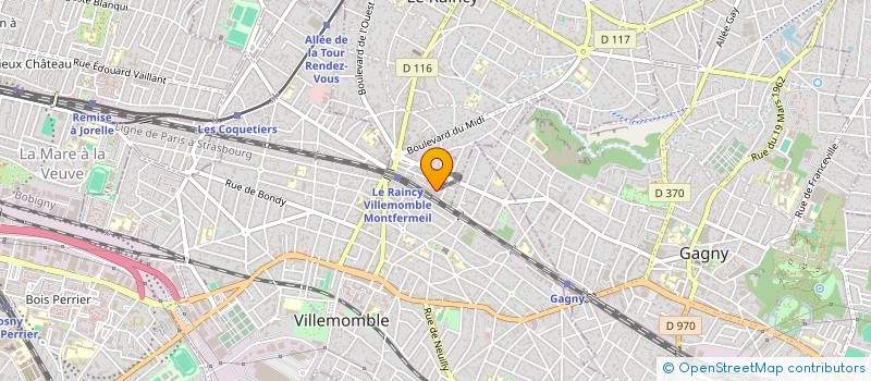 localisation de l'entreprise MADAME RIMA BOUBEKEUR à LE RAINCY