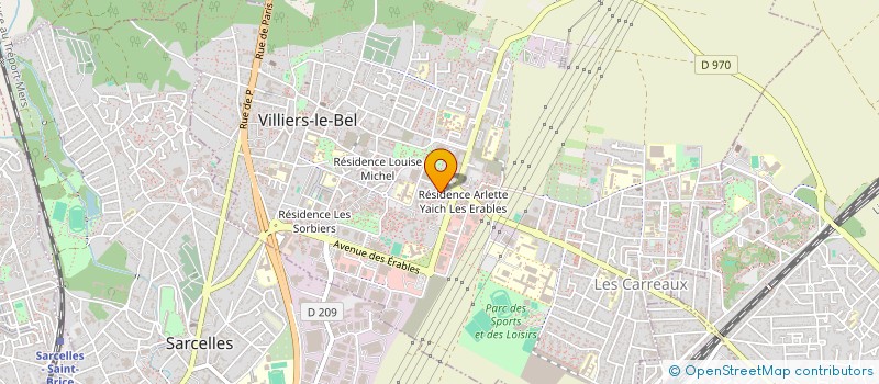 localisation de l'entreprise MADAME RIMA MELLAL  VILLIERS-LE-BEL