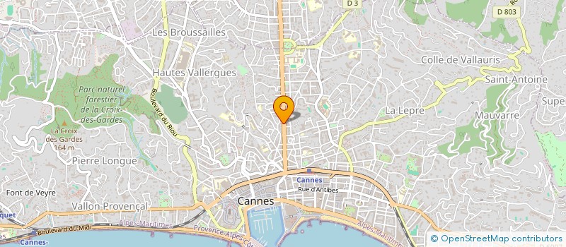 localisation de l'entreprise MADAME RIME BEN MANAA à CANNES