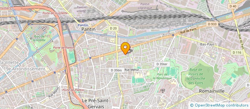 localisation de l'entreprise MADAME RINA NURRA à PANTIN
