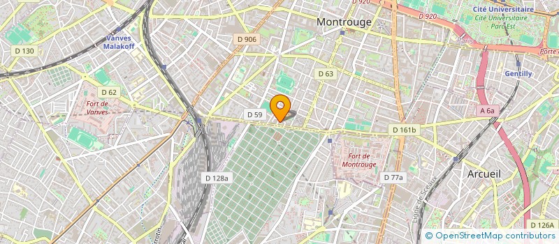 localisation de l'entreprise MADAME RINA PETCHY  MONTROUGE