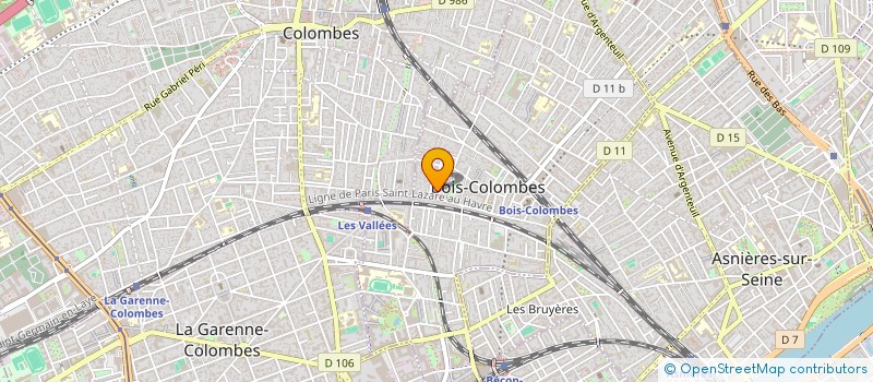 localisation de l'entreprise MADAME RIOU DA SILVA à BOIS-COLOMBES