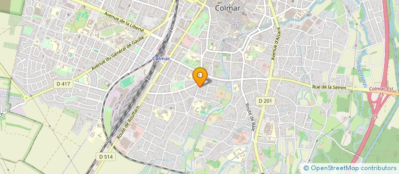 localisation de l'entreprise MADAME RISLENE NAAMANE  COLMAR