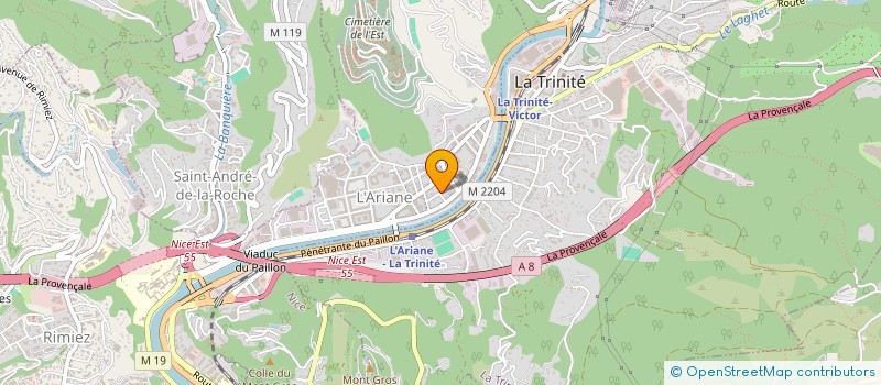localisation de l'entreprise MADAME RITA AZIMI à NICE