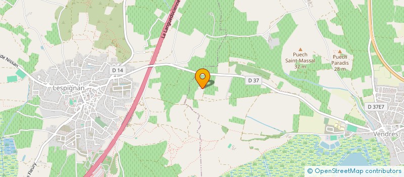 localisation de l'entreprise MADAME RITA AZZOPARDI  VENDRES