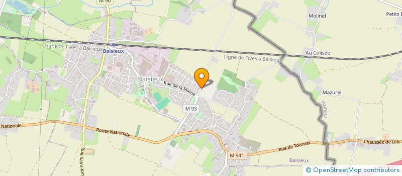 localisation de l'entreprise MADAME RITA BACCARI à BAISIEUX