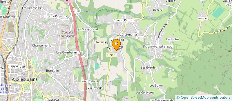 localisation de l'entreprise MADAME RITA D AMATA  PUGNY-CHATENOD