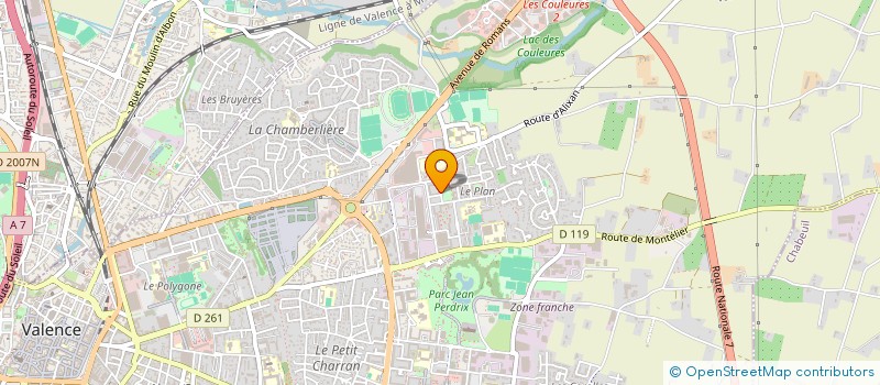 localisation de l'entreprise MADAME RITA DARIFI  VALENCE