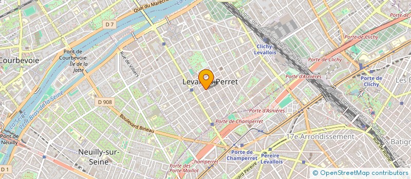 localisation de l'entreprise MADAME RITA DE LA BIGNE à LEVALLOIS-PERRET