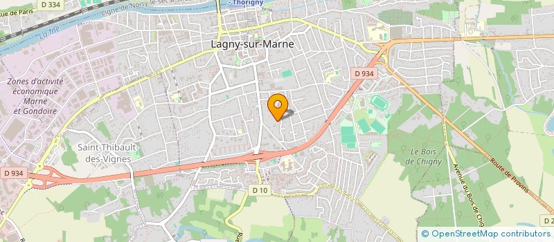 localisation de l'entreprise MADAME RITA DE PADUA FERREIRA  LAGNY-SUR-MARNE