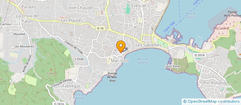 localisation de l'entreprise MADAME RITA DIACO à LA SEYNE-SUR-MER