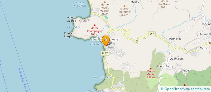 localisation de l'entreprise MADAME RITA ERDUAL à LES ANSES-D'ARLET