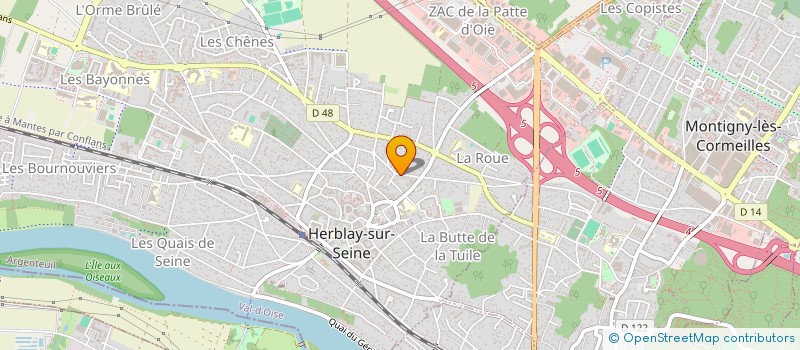 localisation de l'entreprise MADAME RITA GUEDES RIBEIRO  HERBLAY-SUR-SEINE