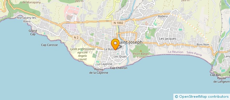 localisation de l'entreprise MADAME RITA K-BIDI à SAINT-JOSEPH