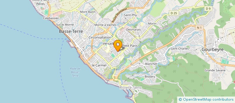 localisation de l'entreprise MADAME RITA LEFORT à BASSE-TERRE