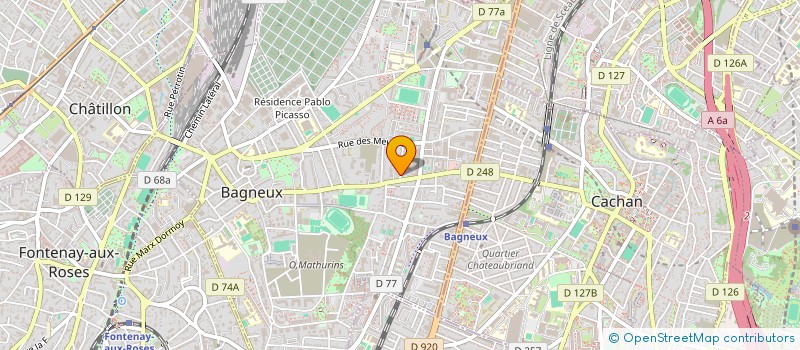 localisation de l'entreprise MADAME RITA LOURENCO TEIXEIRA à BAGNEUX