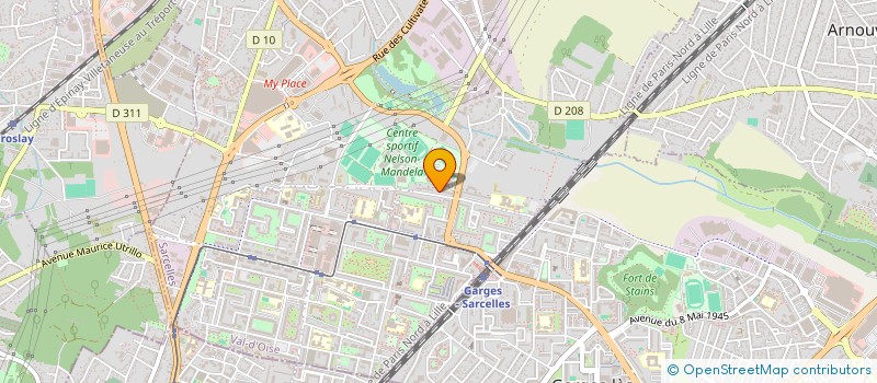 localisation de l'entreprise MADAME RITA OKOH  SARCELLES