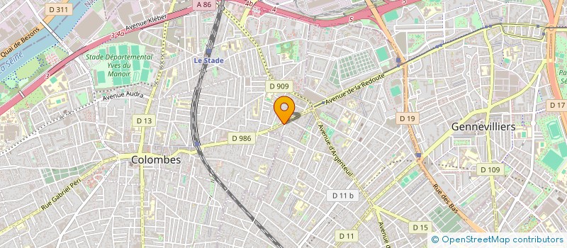 localisation de l'entreprise MADAME RITA RIMGAILE à BOIS-COLOMBES