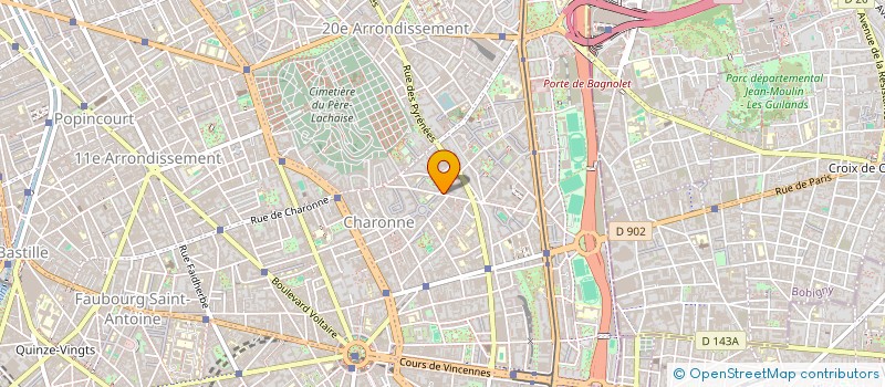 localisation de l'entreprise MADAME RITA ROVERE  PARIS