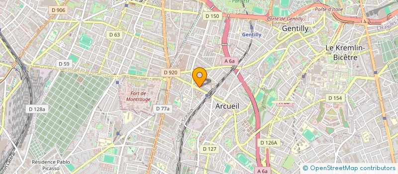 localisation de l'entreprise MADAME RITA SANEH  ARCUEIL