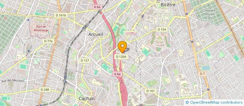 localisation de l'entreprise MADAME RITA VERISSIMO à ARCUEIL