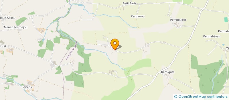 localisation de l'entreprise MADAME RITA VERONIQUE MULLER à KERGRIST-MOELOU