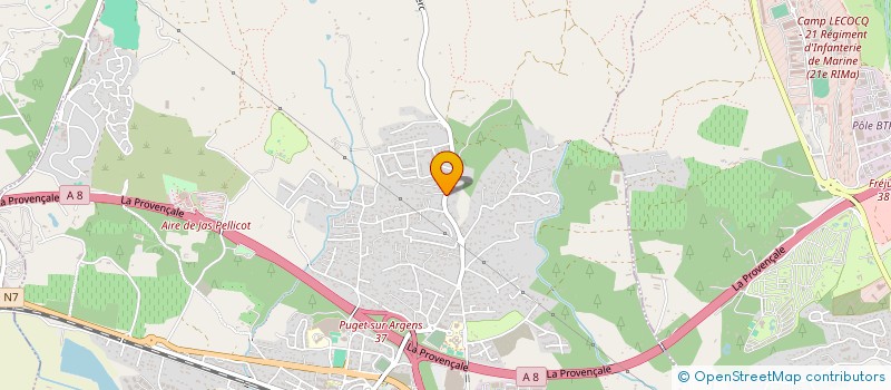 localisation de l'entreprise MADAME RITA VIALE  PUGET-SUR-ARGENS