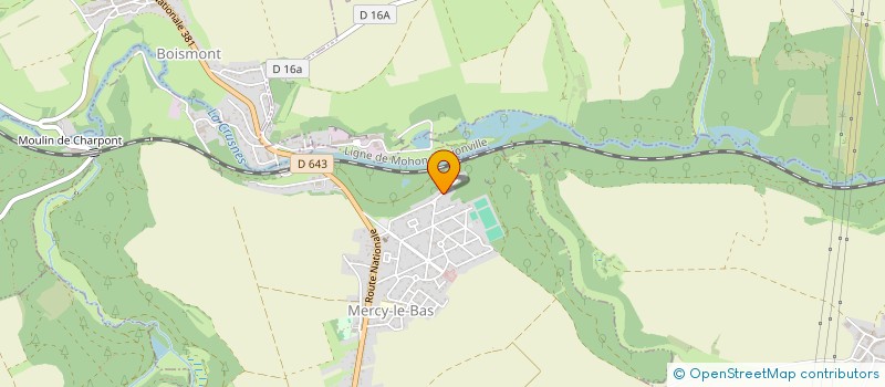 localisation de l'entreprise MADAME RITA VINCENT  MERCY-LE-BAS