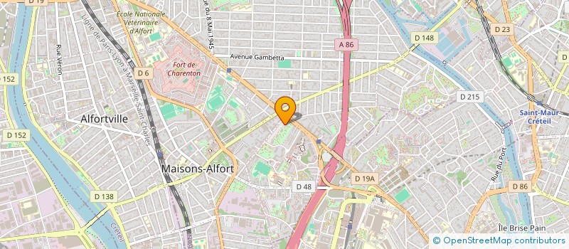 localisation de l'entreprise MADAME RITSUKO KOGA  MAISONS-ALFORT