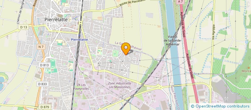 localisation de l'entreprise MADAME RIZELAINE LARGO  PIERRELATTE