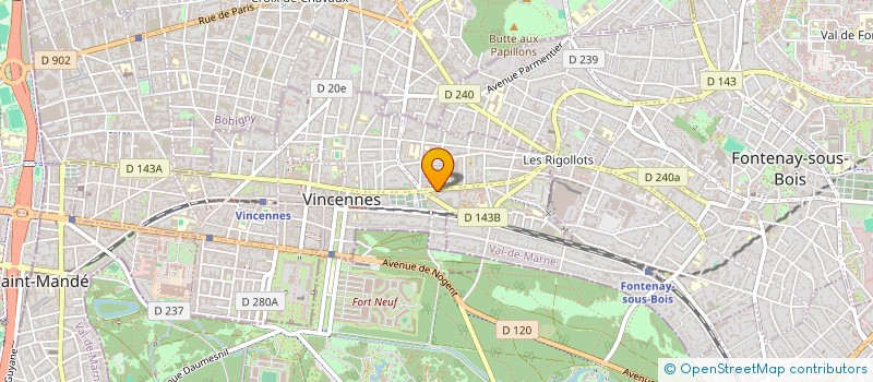 localisation de l'entreprise MADAME RKIA ANAN  VINCENNES