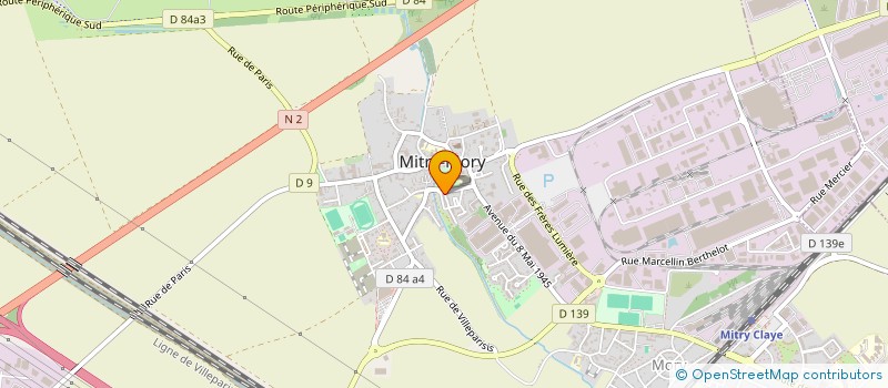 localisation de l'entreprise MADAME RKIA CHAIRI  MITRY-MORY