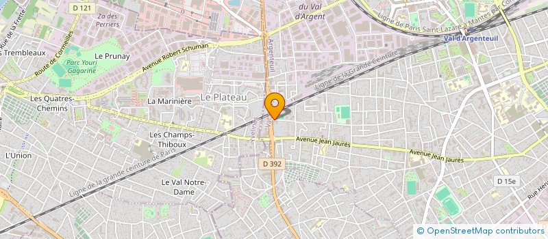 localisation de l'entreprise MADAME RKIA HANDA  ARGENTEUIL