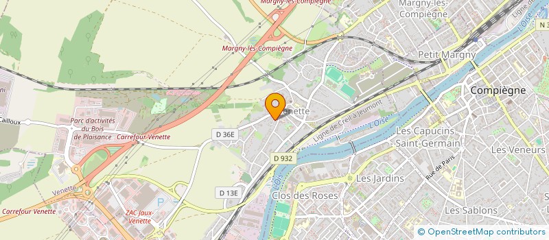 localisation de l'entreprise MADAME RKIA HOUDARRI SAADI  COMPIEGNE