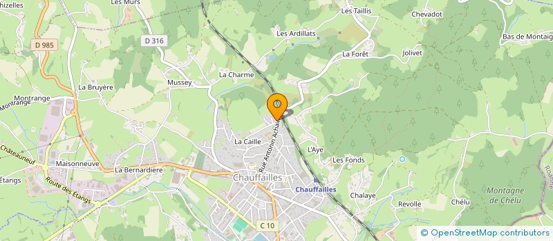 localisation de l'entreprise MADAME ROBERT BIDOLET  CHAUFFAILLES