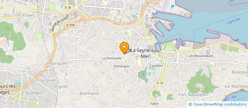 localisation de l'entreprise MADAME ROBERT BONACCORSI  LA SEYNE-SUR-MER