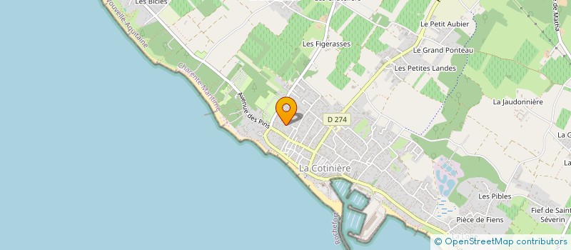 localisation de l'entreprise MADAME ROBERT MONTIGAUD  SAINT-PIERRE-D'OLERON