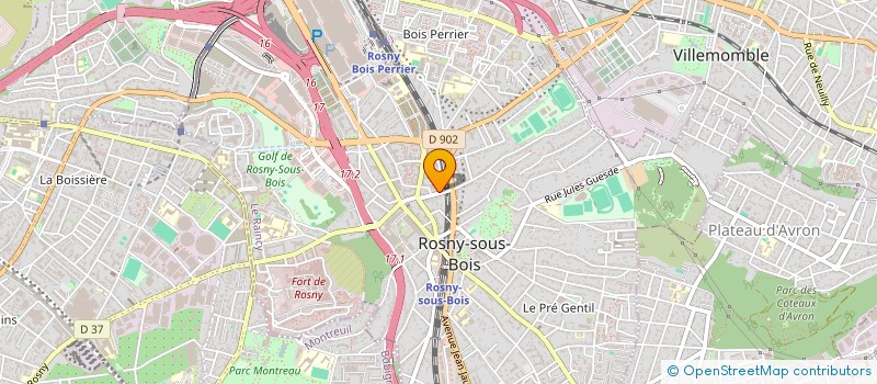 localisation de l'entreprise MADAME ROBERTA ALBUQUERQUE DOS SANTOS à ROSNY-SOUS-BOIS