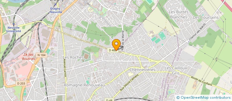 localisation de l'entreprise MADAME ROBERTA ROSSI à ERAGNY