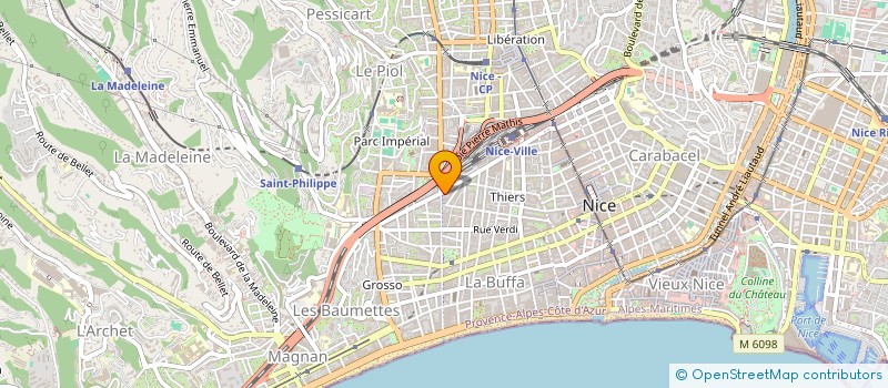localisation de l'entreprise MADAME ROBERTA VILLA à NICE
