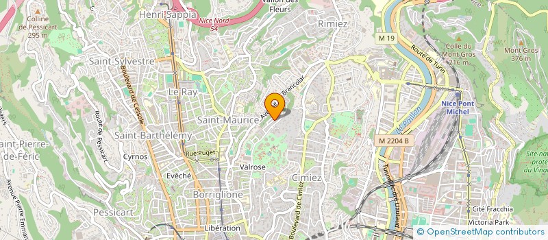 localisation de l'entreprise MADAME ROBERTA XIMENES DE MORAIS à NICE