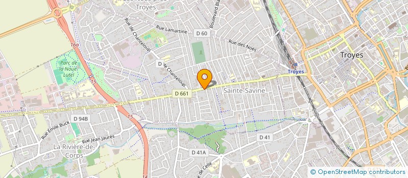 localisation de l'entreprise MADAME ROBERTE DELBECK  SAINTE SAVINE