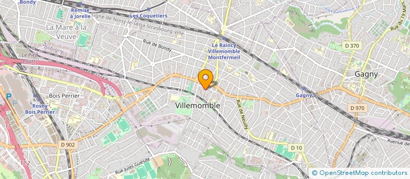 localisation de l'entreprise MADAME ROBERTE GANE  VILLEMOMBLE