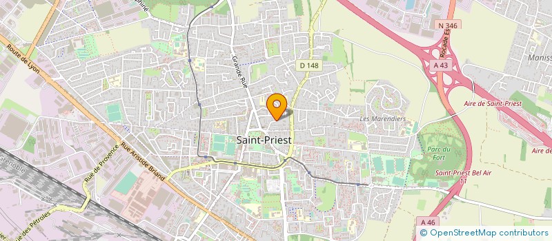 localisation de l'entreprise MADAME ROBERTE GONIN  SAINT-PRIEST