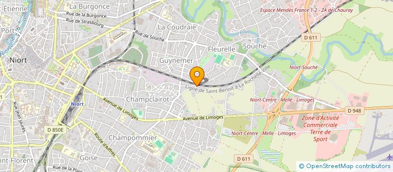 localisation de l'entreprise MADAME ROBERTE JOLY à NIORT